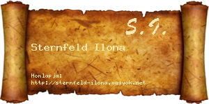 Sternfeld Ilona névjegykártya